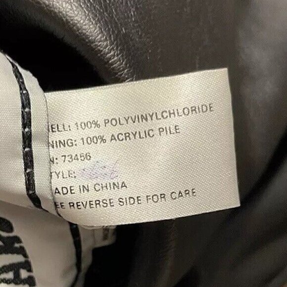 Vintage Marc Mattis Women’s Black Leather Jacket Double-Side Leopard Print Sz M - Picture 13 of 16